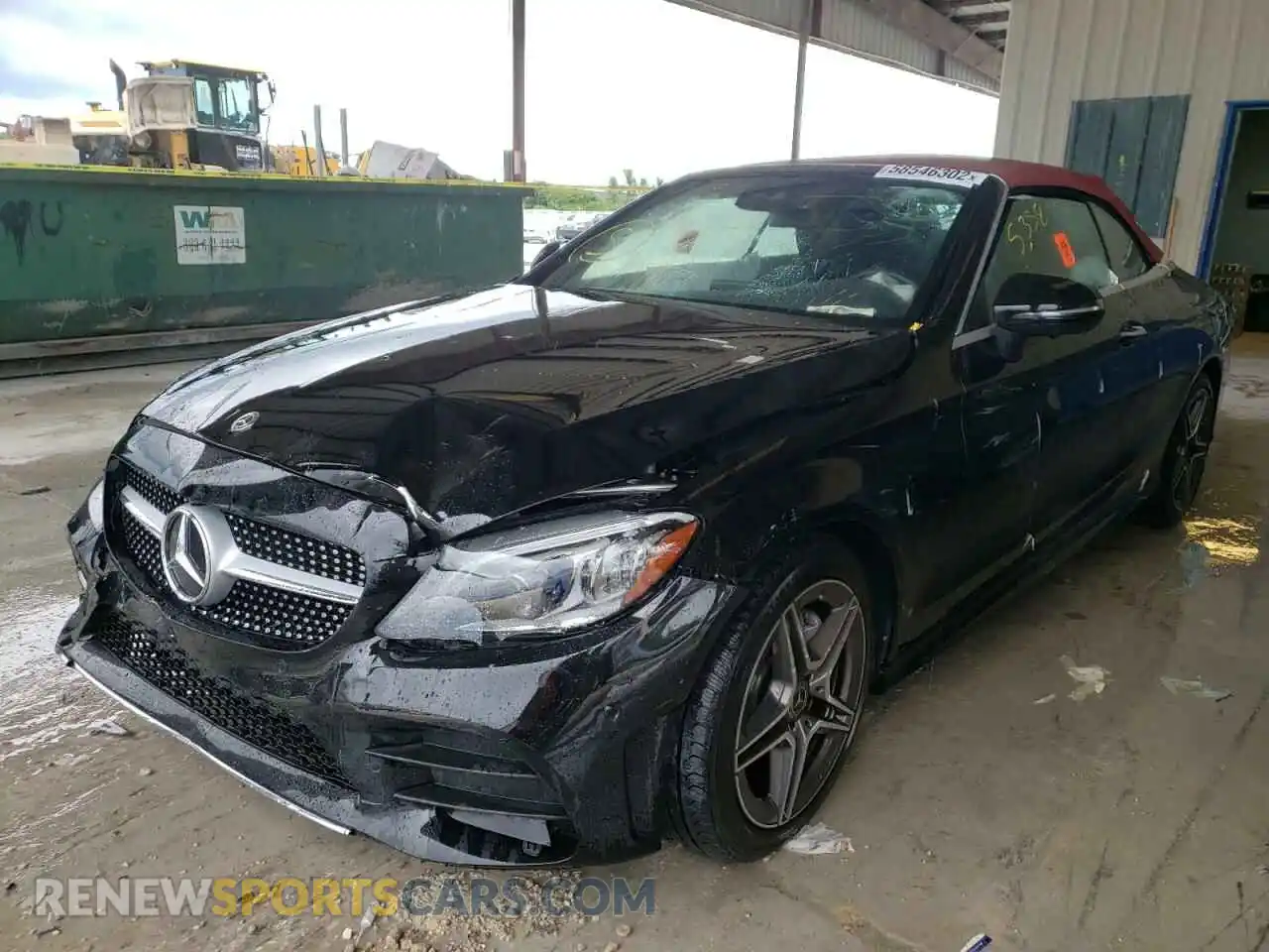 2 fotografías del automóvil dañado W1KWK8DB1MG089840 MERCEDES-BENZ C-CLASS 2021