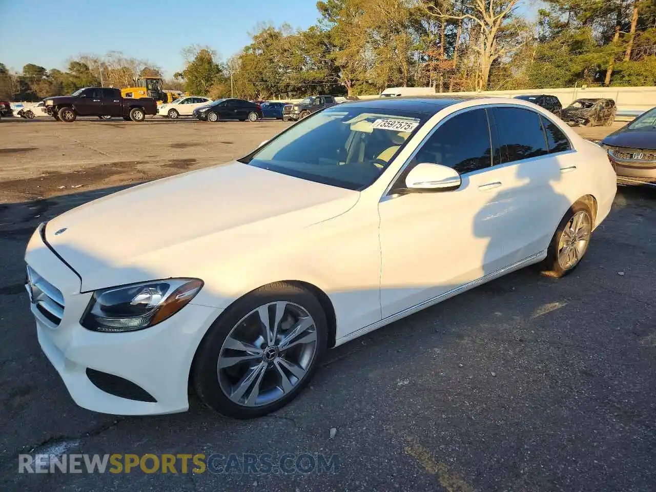 1 Photograph of a damaged car WDDWF4JB6JR317929 MERCEDES-BENZ C-CLASS 2021