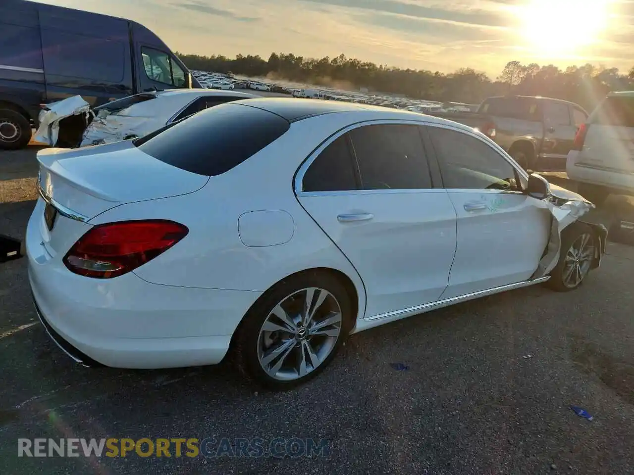 3 Photograph of a damaged car WDDWF4JB6JR317929 MERCEDES-BENZ C-CLASS 2021