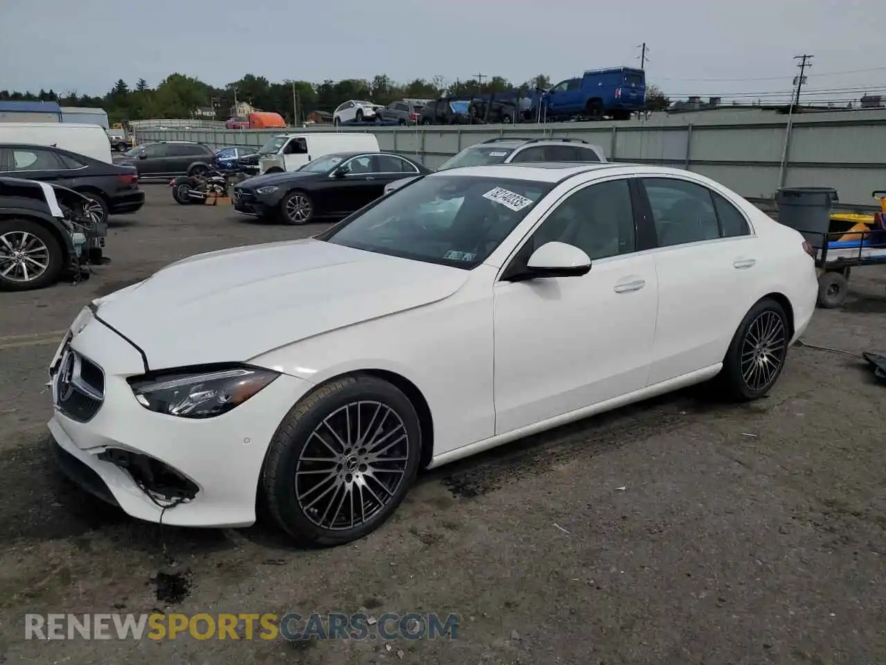 1 Photograph of a damaged car W1KAF4HB3PR136604 MERCEDES-BENZ C-CLASS 2023