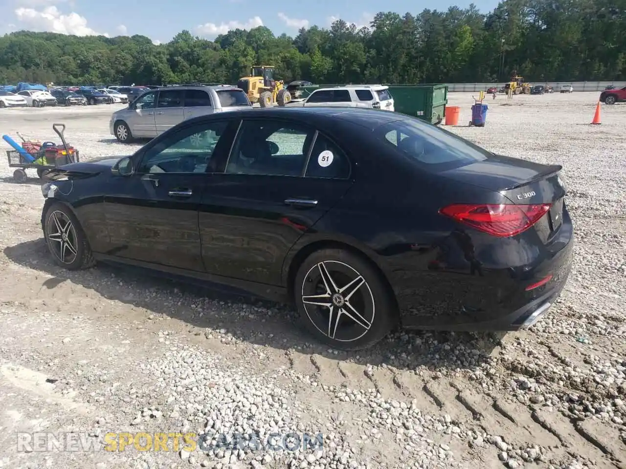 2 Photograph of a damaged car W1KAF4HB3PR138515 MERCEDES-BENZ C-CLASS 2023