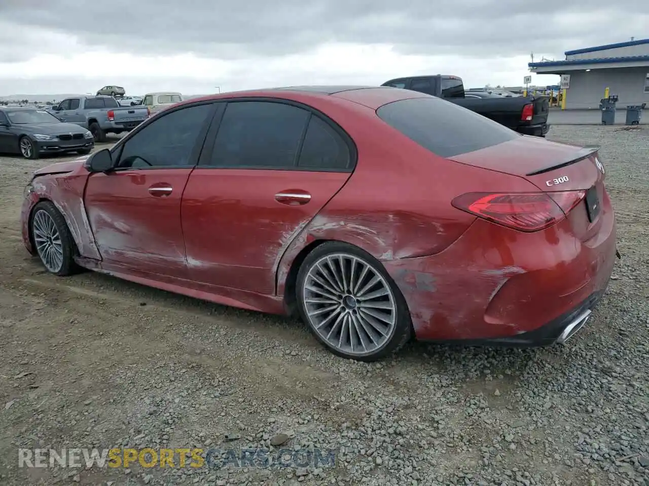 2 fotografías del automóvil dañado W1KAF4HB5PR080665 MERCEDES-BENZ C-CLASS 2023