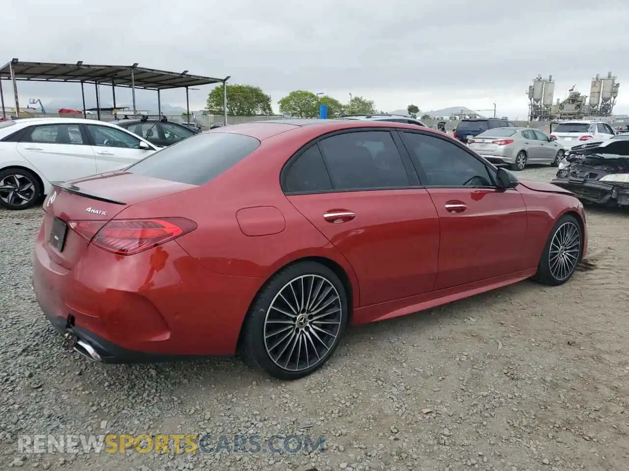 3 fotografías del automóvil dañado W1KAF4HB5PR080665 MERCEDES-BENZ C-CLASS 2023