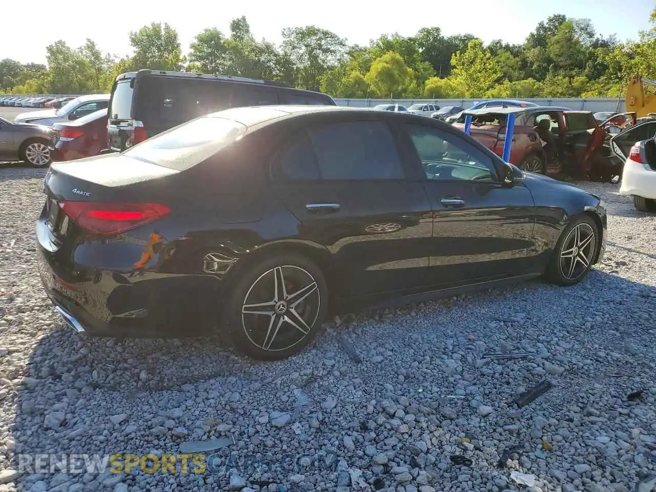 3 fotografías del automóvil dañado W1KAF4HB6PR107789 MERCEDES-BENZ C-CLASS 2023