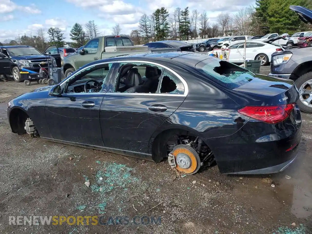 2 Photograph of a damaged car W1KAF4HB7SR243373 MERCEDES-BENZ C-CLASS 2025