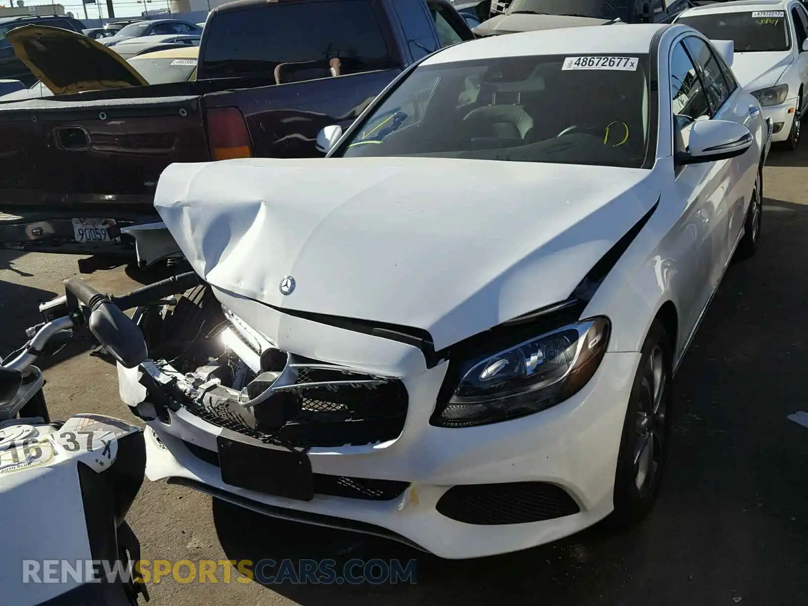 2 Photograph of a damaged car 55SWF4JB2GU158074 MERCEDES-BENZ C300 2016