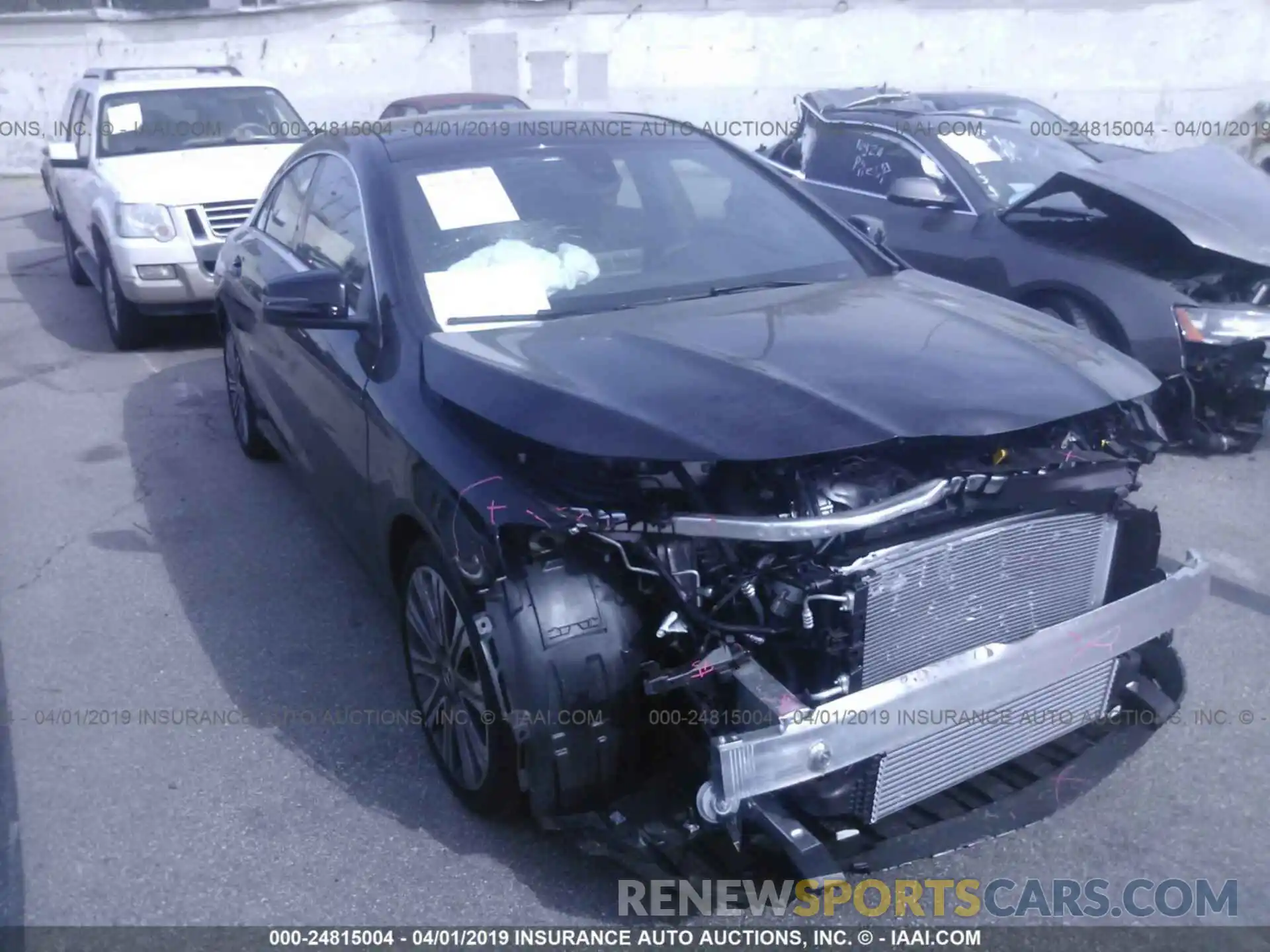 1 Photograph of a damaged car WDDSJ4EB7KN733438 MERCEDES-BENZ CLA 2019