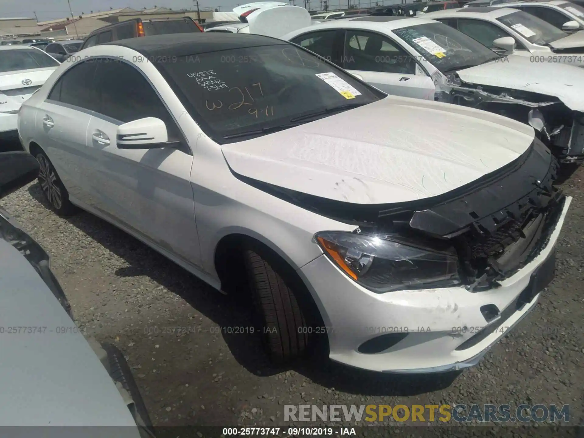 1 Photograph of a damaged car WDDSJ4EBXKN769186 MERCEDES-BENZ CLA 2019