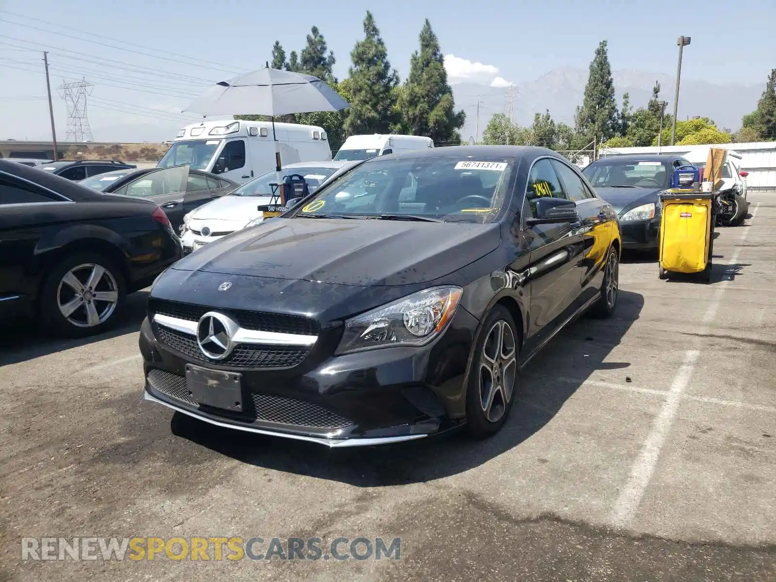 2 Photograph of a damaged car WDDSJ4EB8KN738924 MERCEDES-BENZ CLA-CLASS 2019