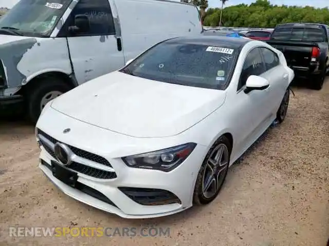 2 Photograph of a damaged car W1K5J4HB5MN150751 MERCEDES-BENZ CLA-CLASS 2021