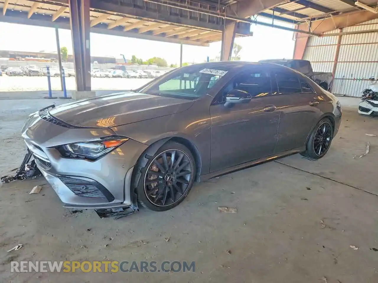 1 Photograph of a damaged car W1K5J5BB9NN264882 MERCEDES-BENZ CLA-CLASS 2022