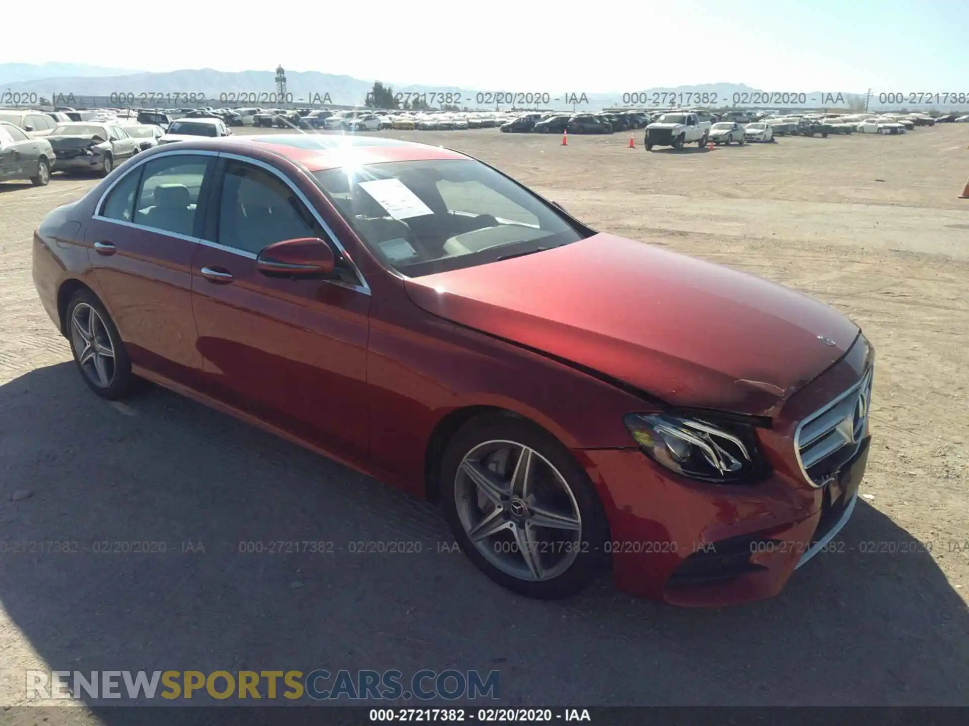 1 Photograph of a damaged car WDDZF4JB1KA555491 MERCEDES-BENZ E 2019
