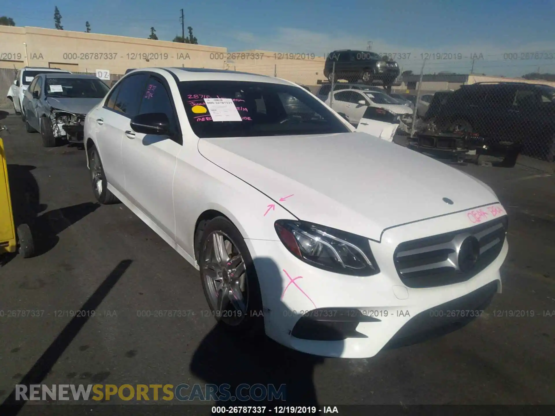 1 Photograph of a damaged car WDDZF6JB5KA596542 MERCEDES-BENZ E 2019