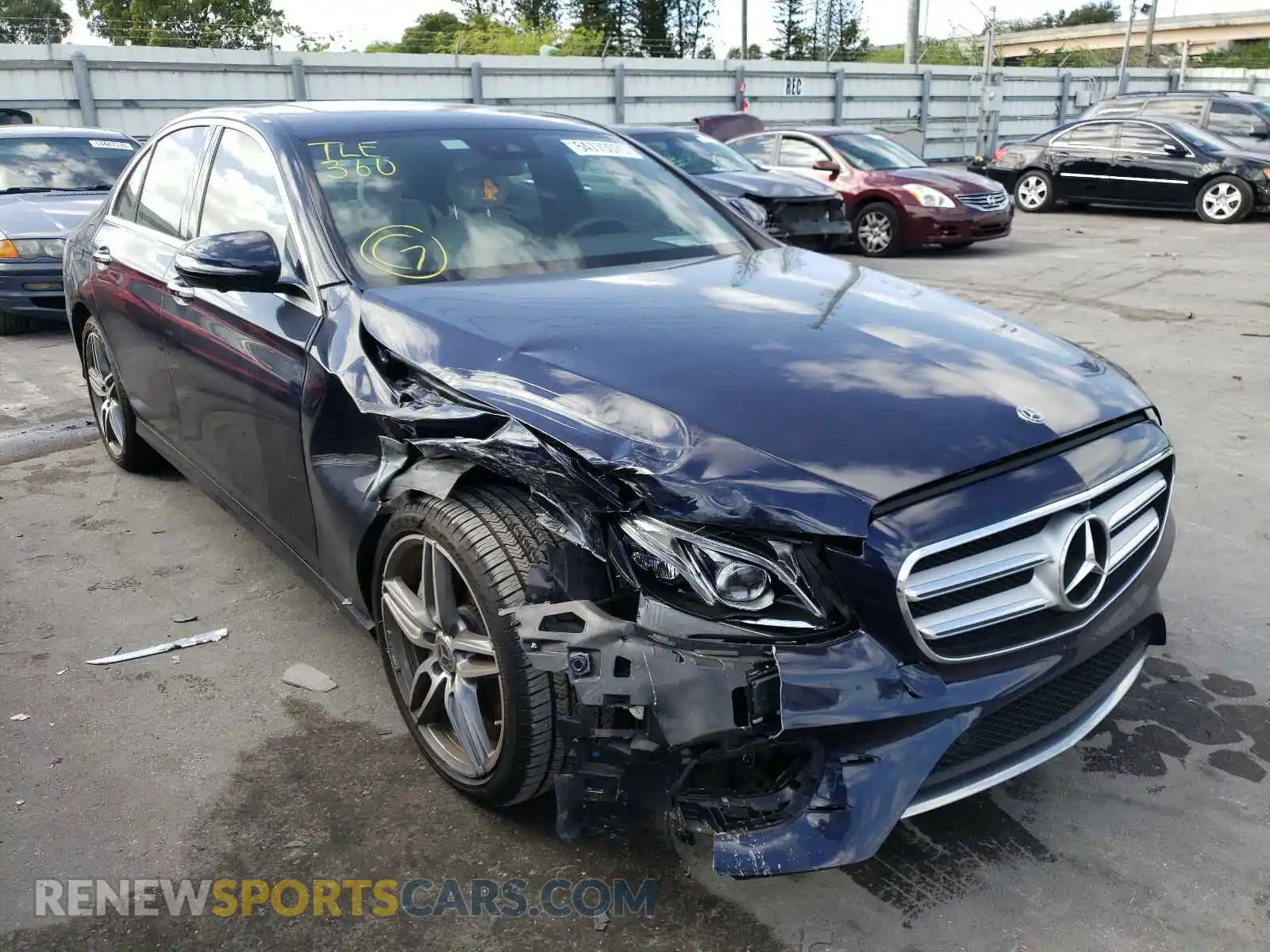 1 Photograph of a damaged car WDDZF4JB2KA508731 MERCEDES-BENZ E CLASS 2019