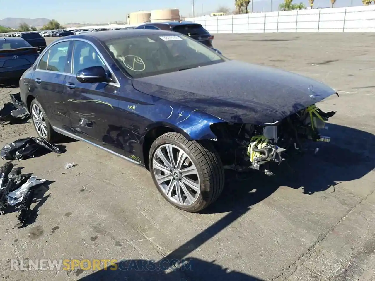 1 Photograph of a damaged car W1KZF8DB6LA821592 MERCEDES-BENZ E-CLASS 2020