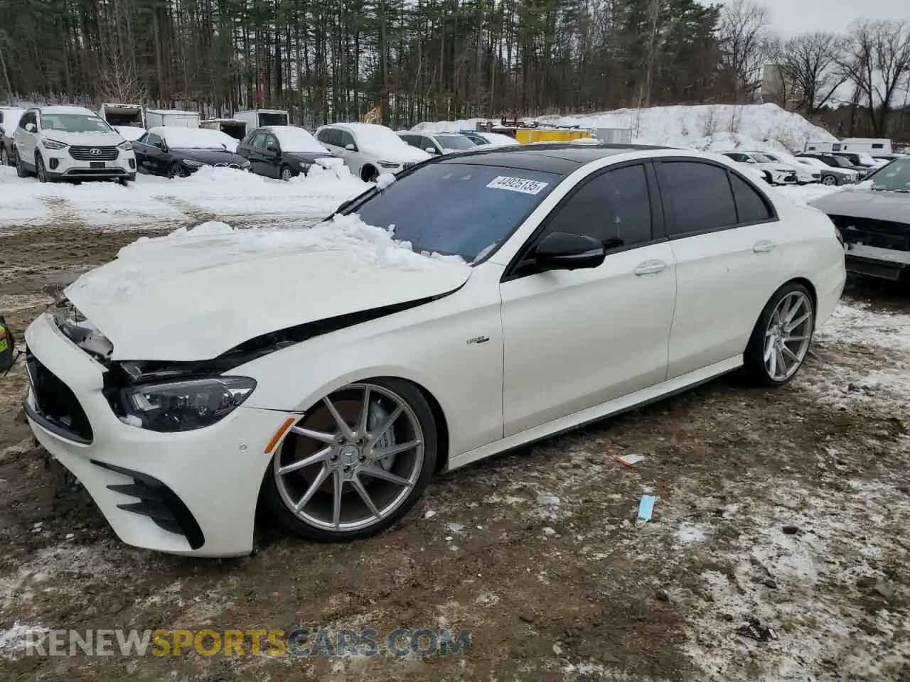 1 Photograph of a damaged car W1KZF6BB3MB000338 MERCEDES-BENZ E-CLASS 2021