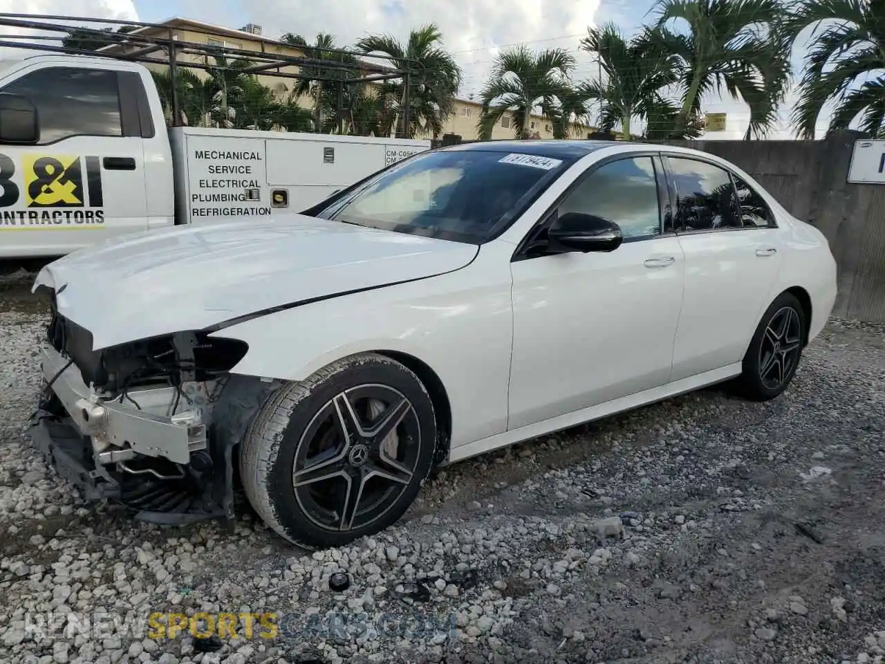 1 Photograph of a damaged car W1KZF8DB1MA921245 MERCEDES-BENZ E-CLASS 2021