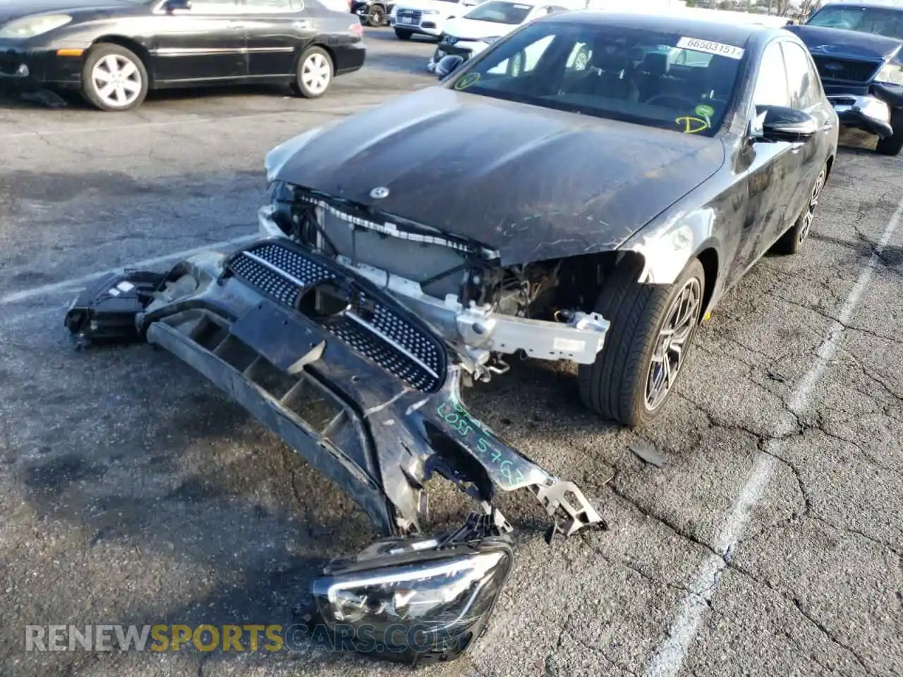 2 Photograph of a damaged car W1KZF8DB3MA971418 MERCEDES-BENZ E-CLASS 2021