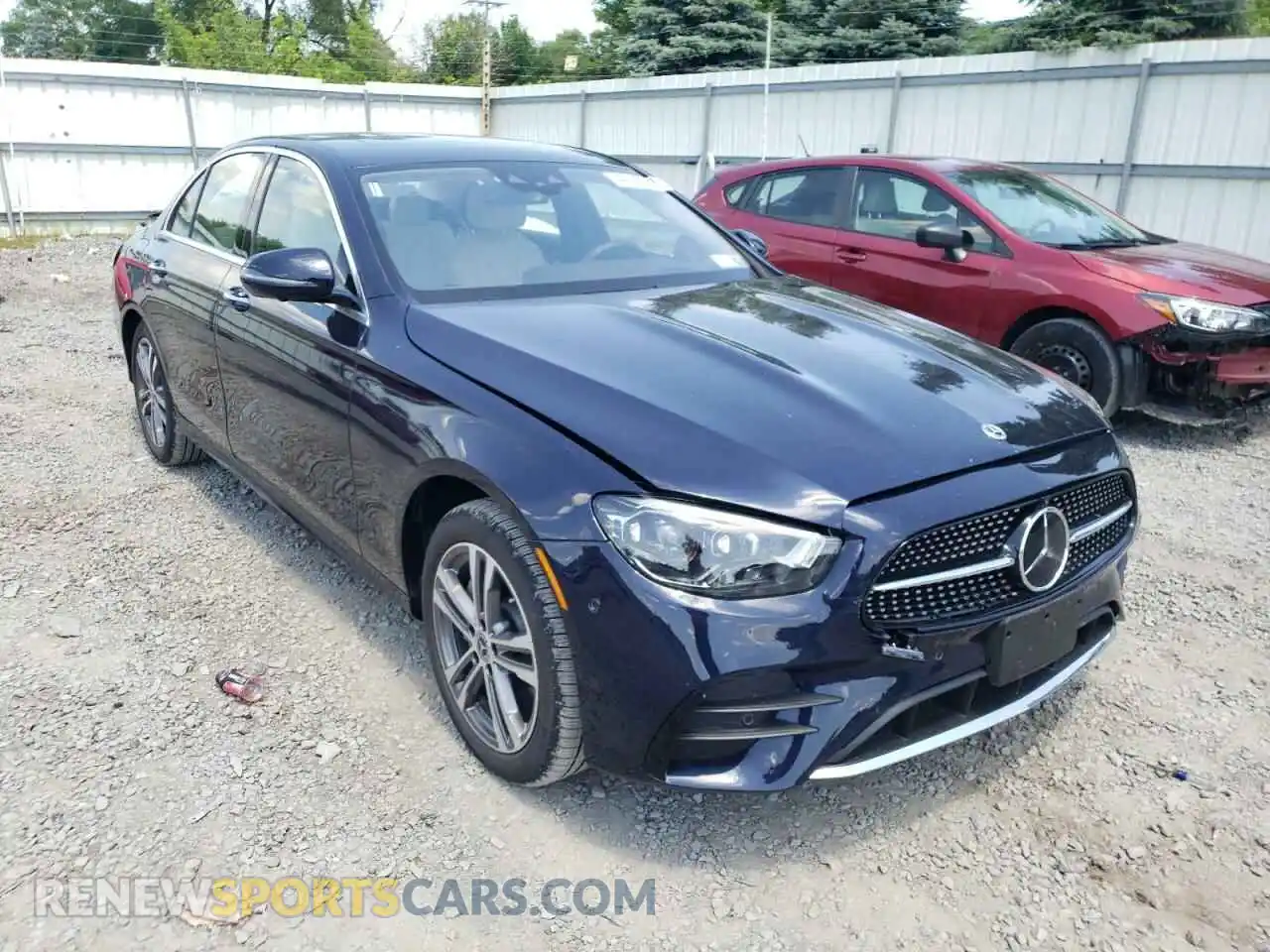1 Photograph of a damaged car W1KZF8EB2MA999337 MERCEDES-BENZ E-CLASS 2021