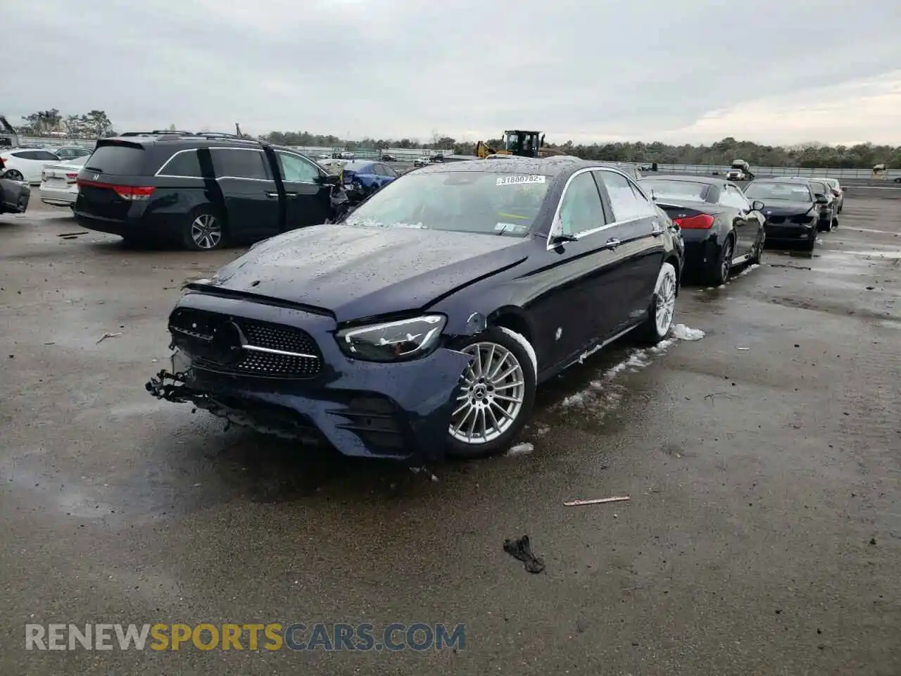 2 Photograph of a damaged car W1KZF8EB5MA924003 MERCEDES-BENZ E-CLASS 2021