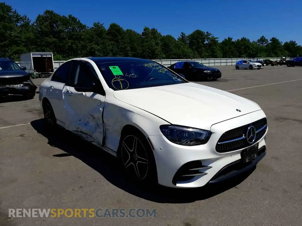 1 Photograph of a damaged car W1KZF8EB6MA922518 MERCEDES-BENZ E-CLASS 2021