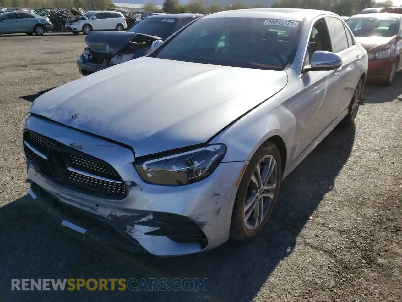 2 Photograph of a damaged car W1KZF8EB6MA929436 MERCEDES-BENZ E-CLASS 2021