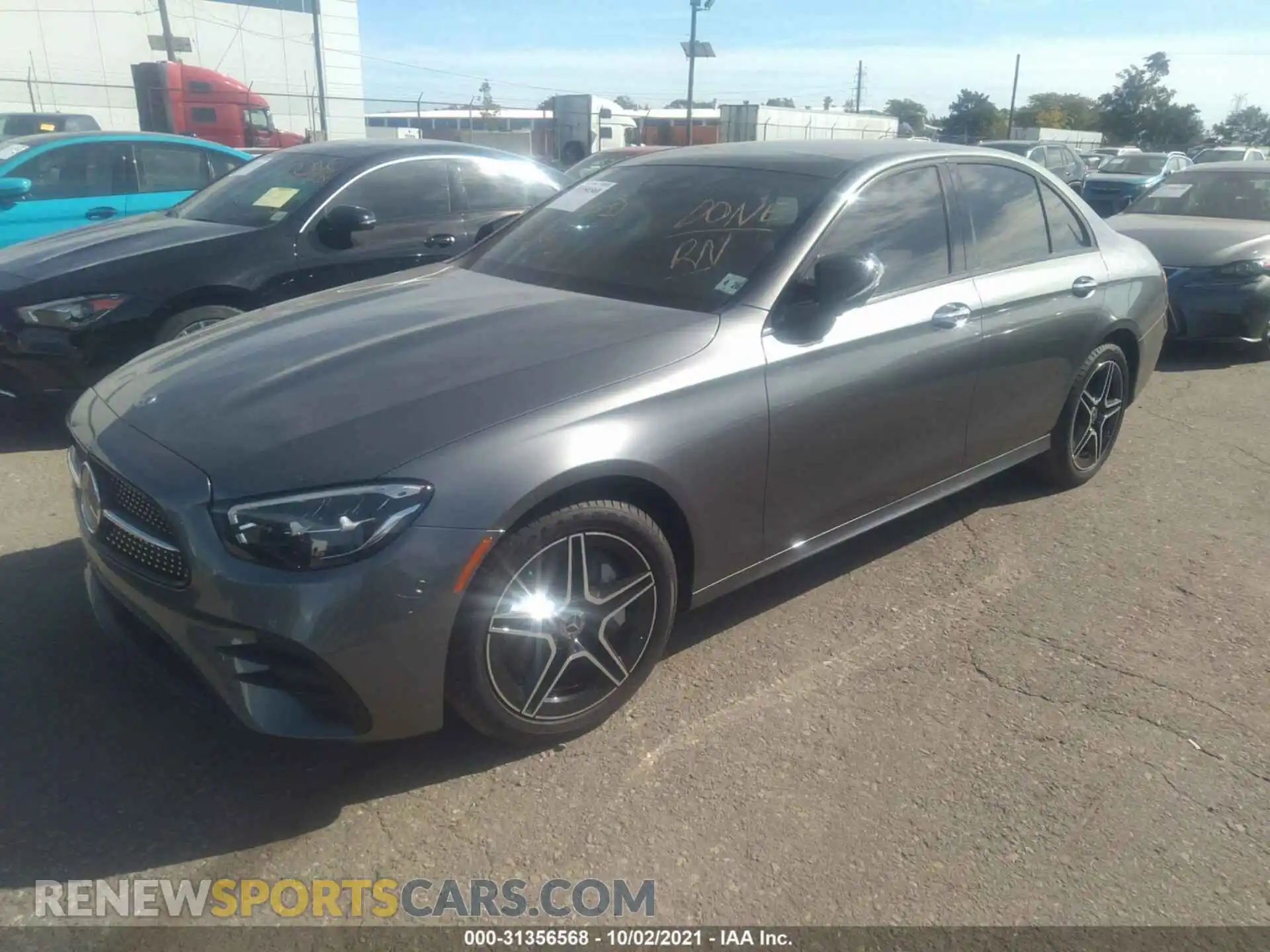 2 Photograph of a damaged car W1KZF8EB9MA963659 MERCEDES-BENZ E-CLASS 2021
