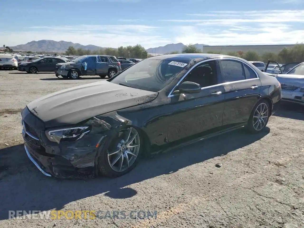 1 Photograph of a damaged car W1KZF5KB7NB083736 MERCEDES-BENZ E-CLASS 2022