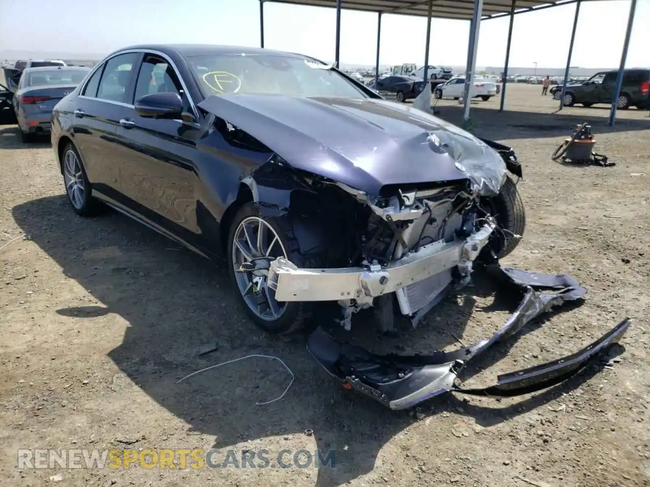 1 Photograph of a damaged car W1KZF8DB6NB037586 MERCEDES-BENZ E-CLASS 2022