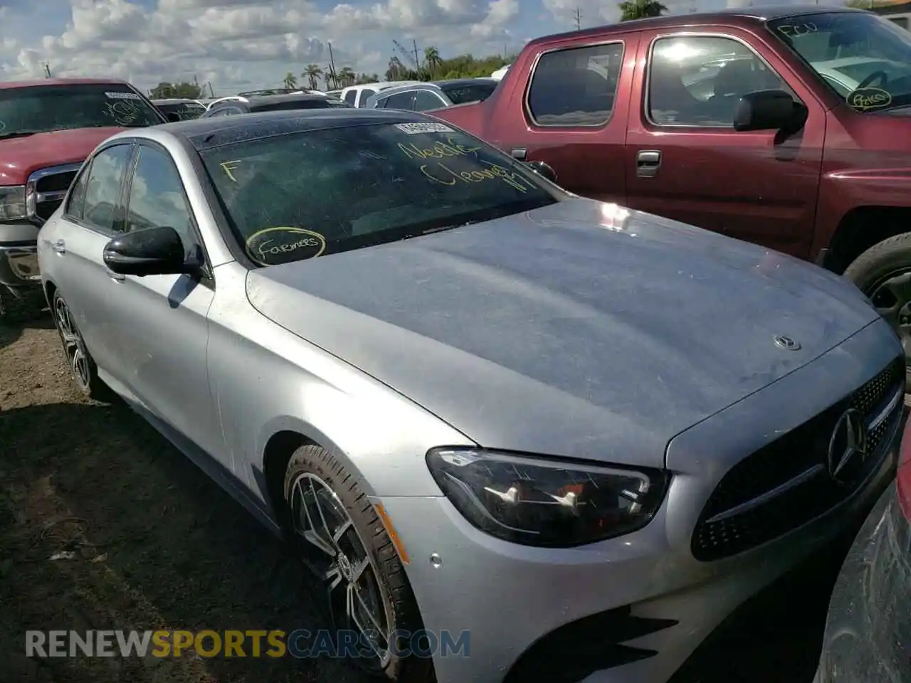 1 Photograph of a damaged car W1KZF8DB7NB091348 MERCEDES-BENZ E-CLASS 2022