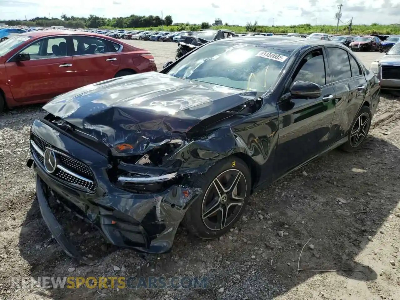 2 Photograph of a damaged car W1KZF8DBXNB033038 MERCEDES-BENZ E-CLASS 2022
