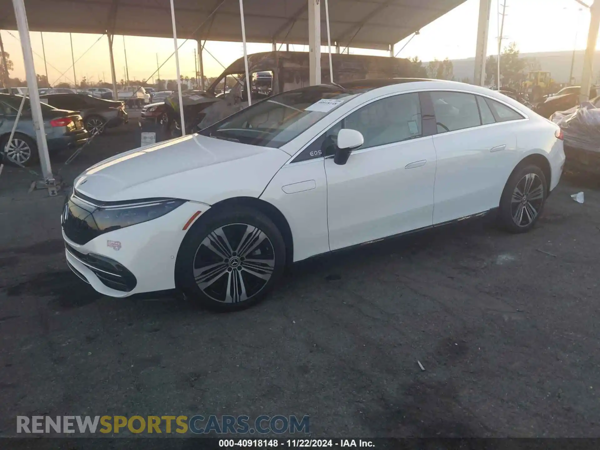 2 fotografías del automóvil dañado W1KCG2DB3PA026327 MERCEDES-BENZ EQS 450+ 2023
