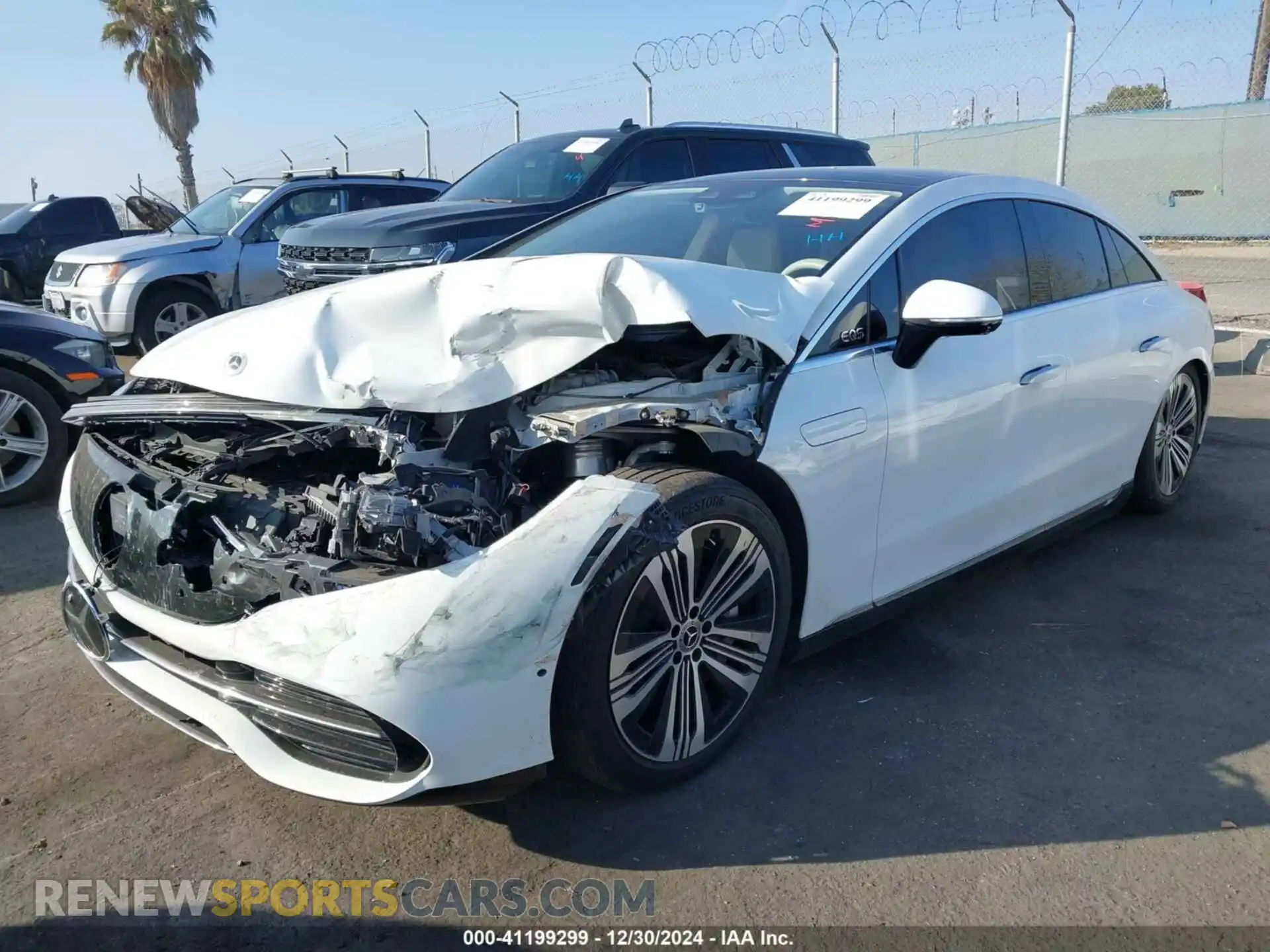 2 fotografías del automóvil dañado W1KCG2DB9PA028325 MERCEDES-BENZ EQS 450+ 2023