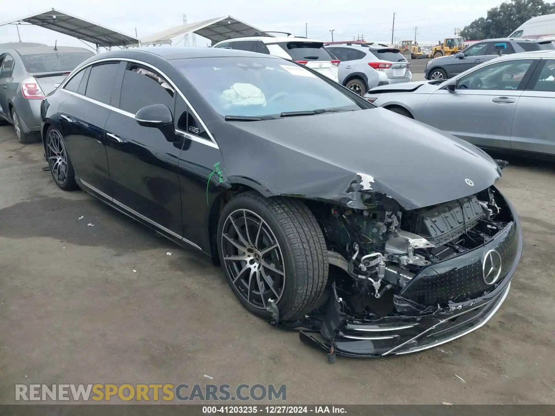 1 fotografías del automóvil dañado W1KCG2EB5RA046256 MERCEDES-BENZ EQS 450 2024