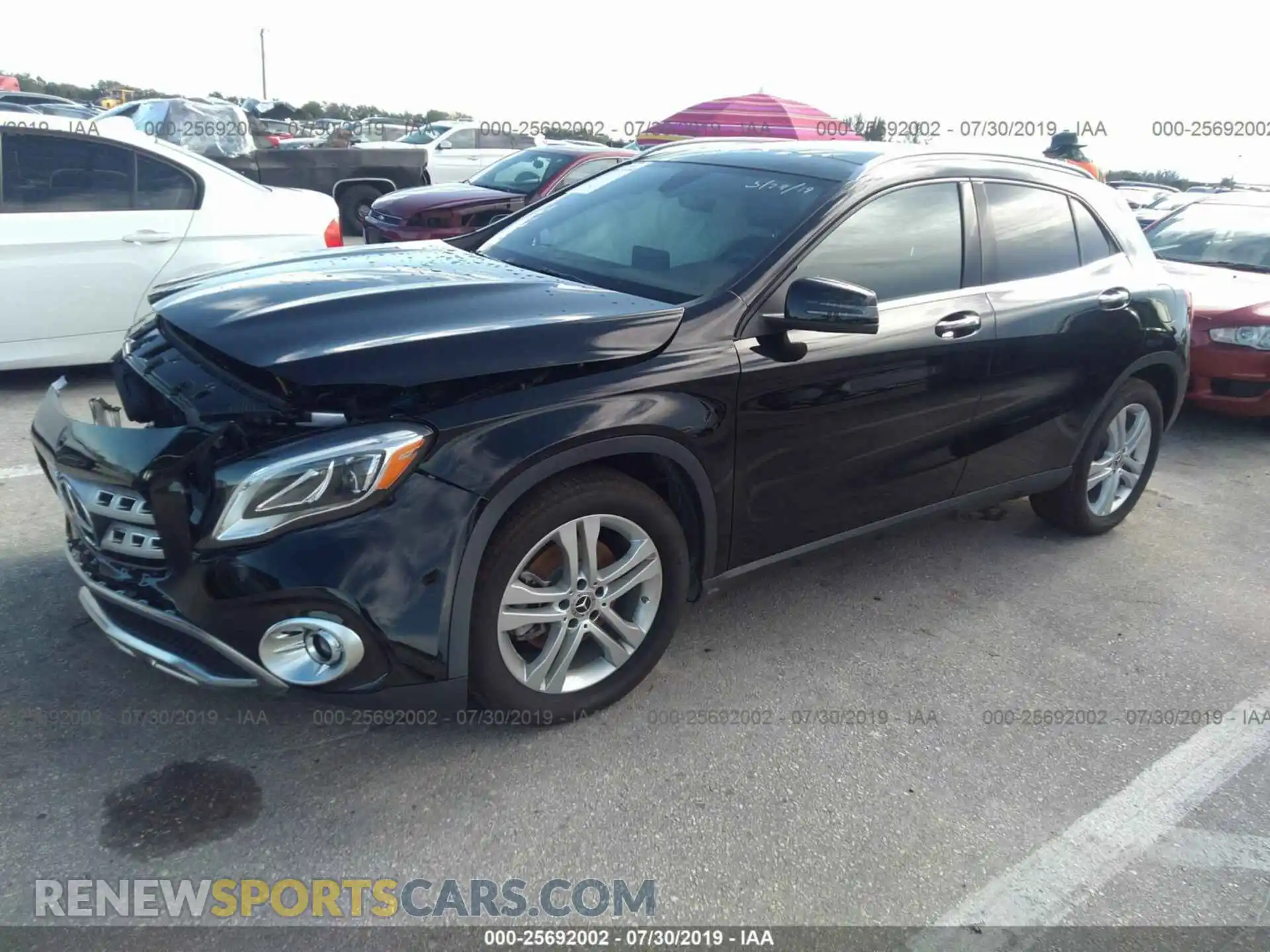 2 Photograph of a damaged car WDCTG4EB2KU001487 MERCEDES-BENZ GLA 2019
