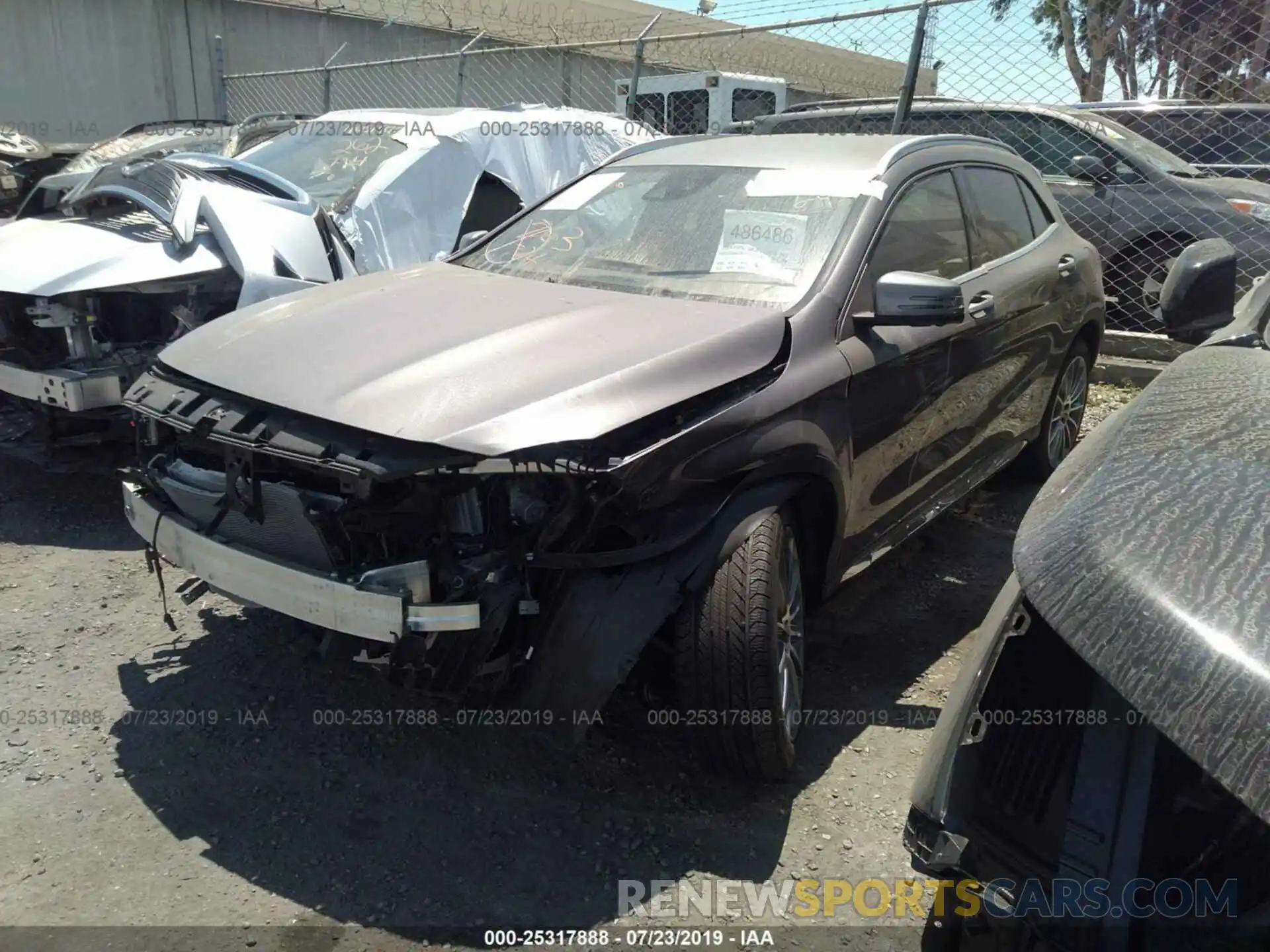 2 Photograph of a damaged car WDCTG4GB6KJ597430 MERCEDES-BENZ GLA 2019