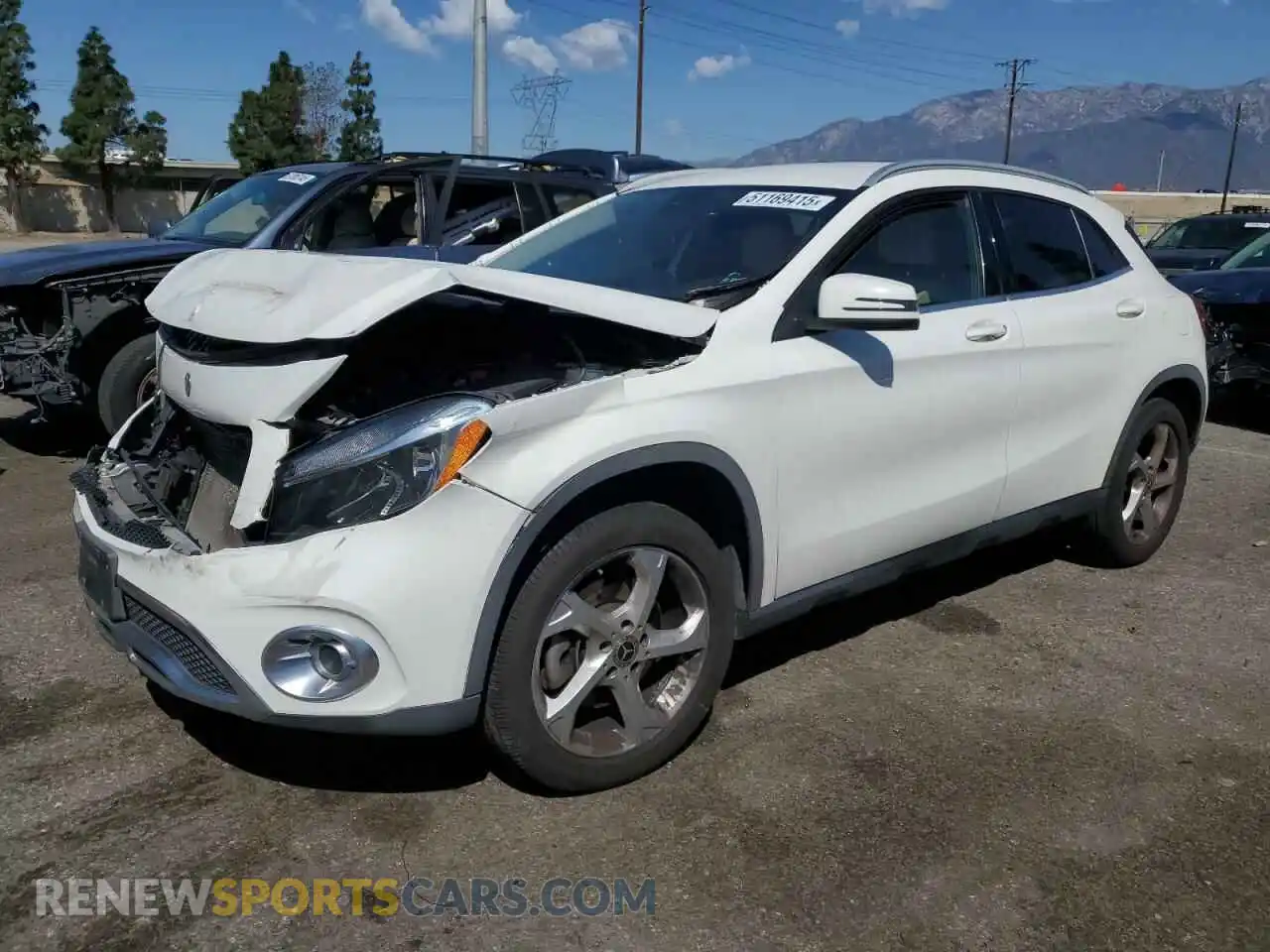 1 Photograph of a damaged car WDCTG4EB0KU008695 MERCEDES-BENZ GLA-CLASS 2019