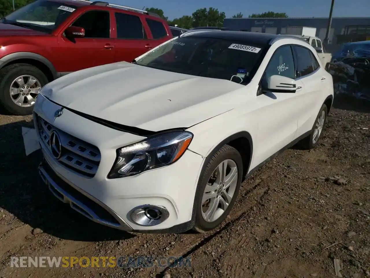2 Photograph of a damaged car WDCTG4EB5KU009356 MERCEDES-BENZ GLA-CLASS 2019