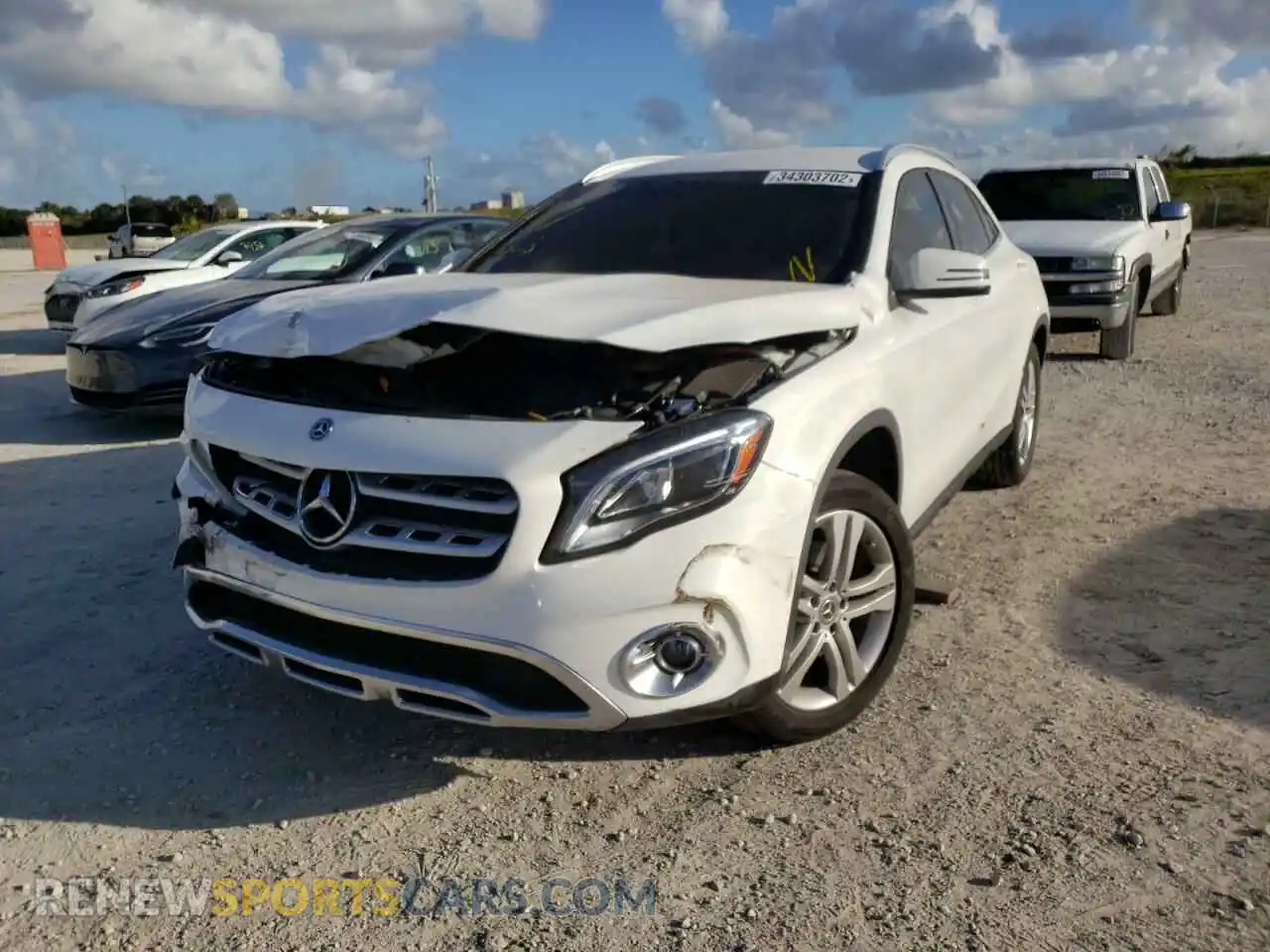 2 Photograph of a damaged car WDCTG4EB9KU014947 MERCEDES-BENZ GLA-CLASS 2019