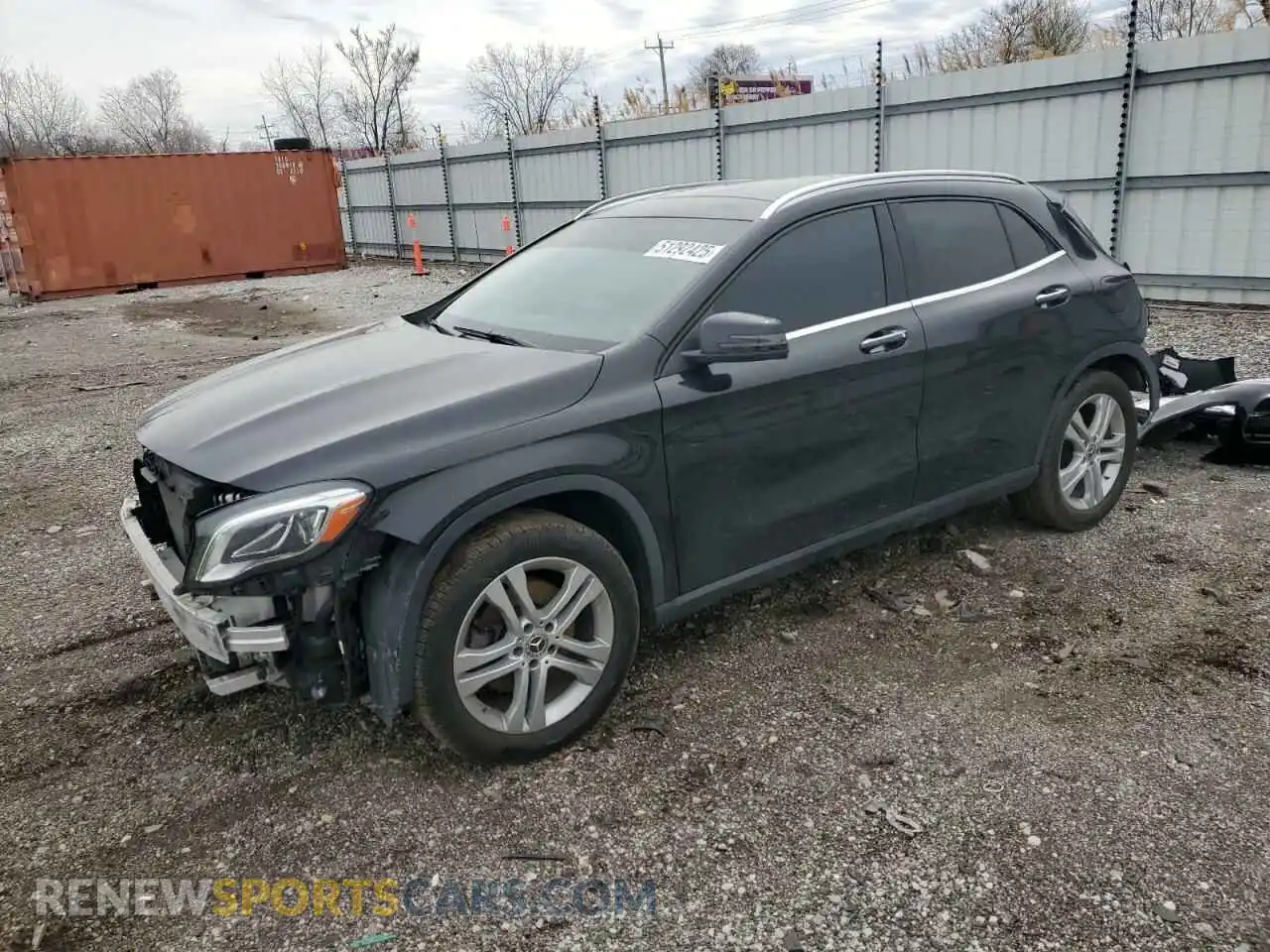 1 Photograph of a damaged car WDCTG4GB5LU025121 MERCEDES-BENZ GLA-CLASS 2020
