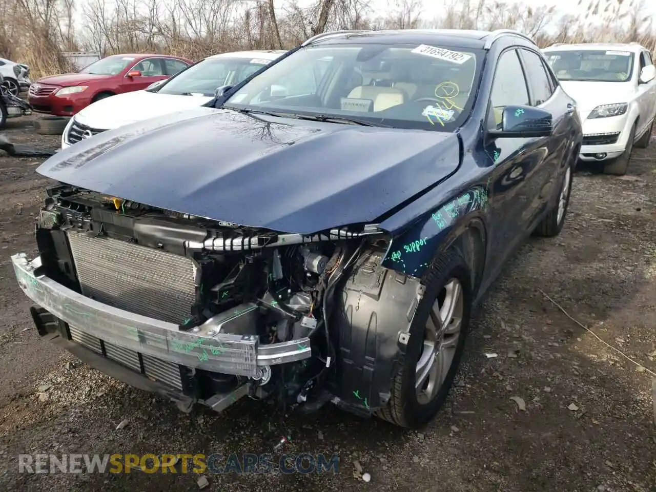 2 Photograph of a damaged car WDCTG4GB6LJ690644 MERCEDES-BENZ GLA-CLASS 2020