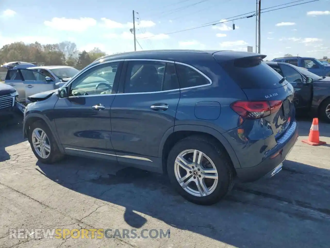 2 Photograph of a damaged car W1N4N4HB3MJ235677 MERCEDES-BENZ GLA-CLASS 2021