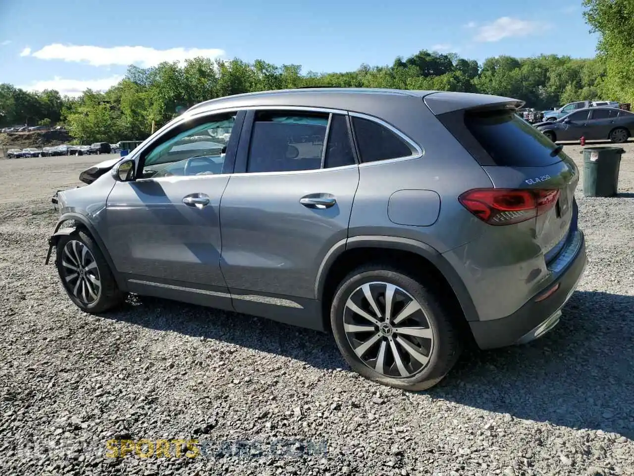 2 Photograph of a damaged car W1N4N4HB9MJ283426 MERCEDES-BENZ GLA-CLASS 2021