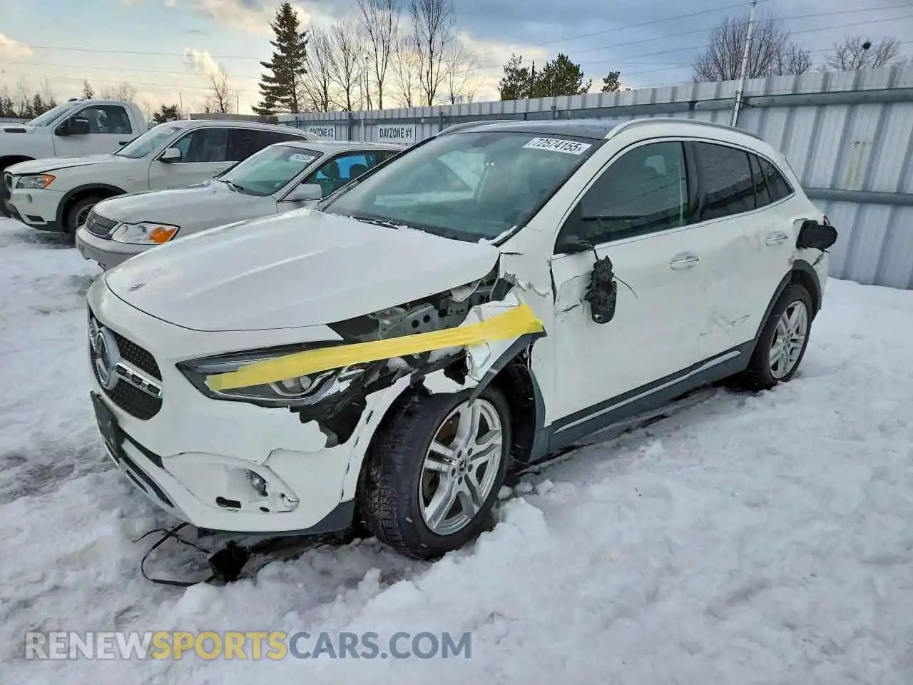 1 Photograph of a damaged car W1N4N4HBXMJ185022 MERCEDES-BENZ GLA-CLASS 2021