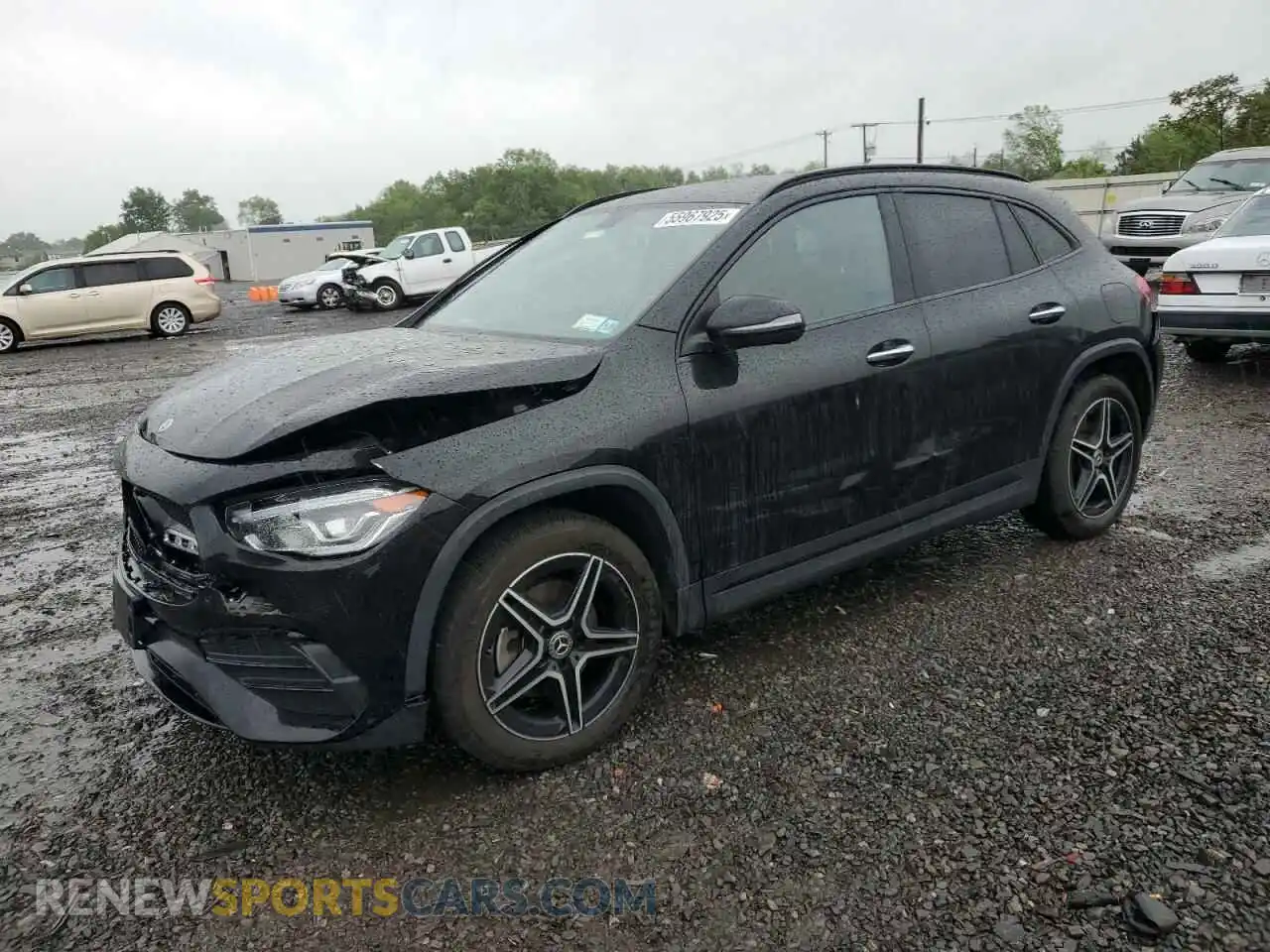 1 Photograph of a damaged car W1N4N4HB8NJ396429 MERCEDES-BENZ GLA-CLASS 2022