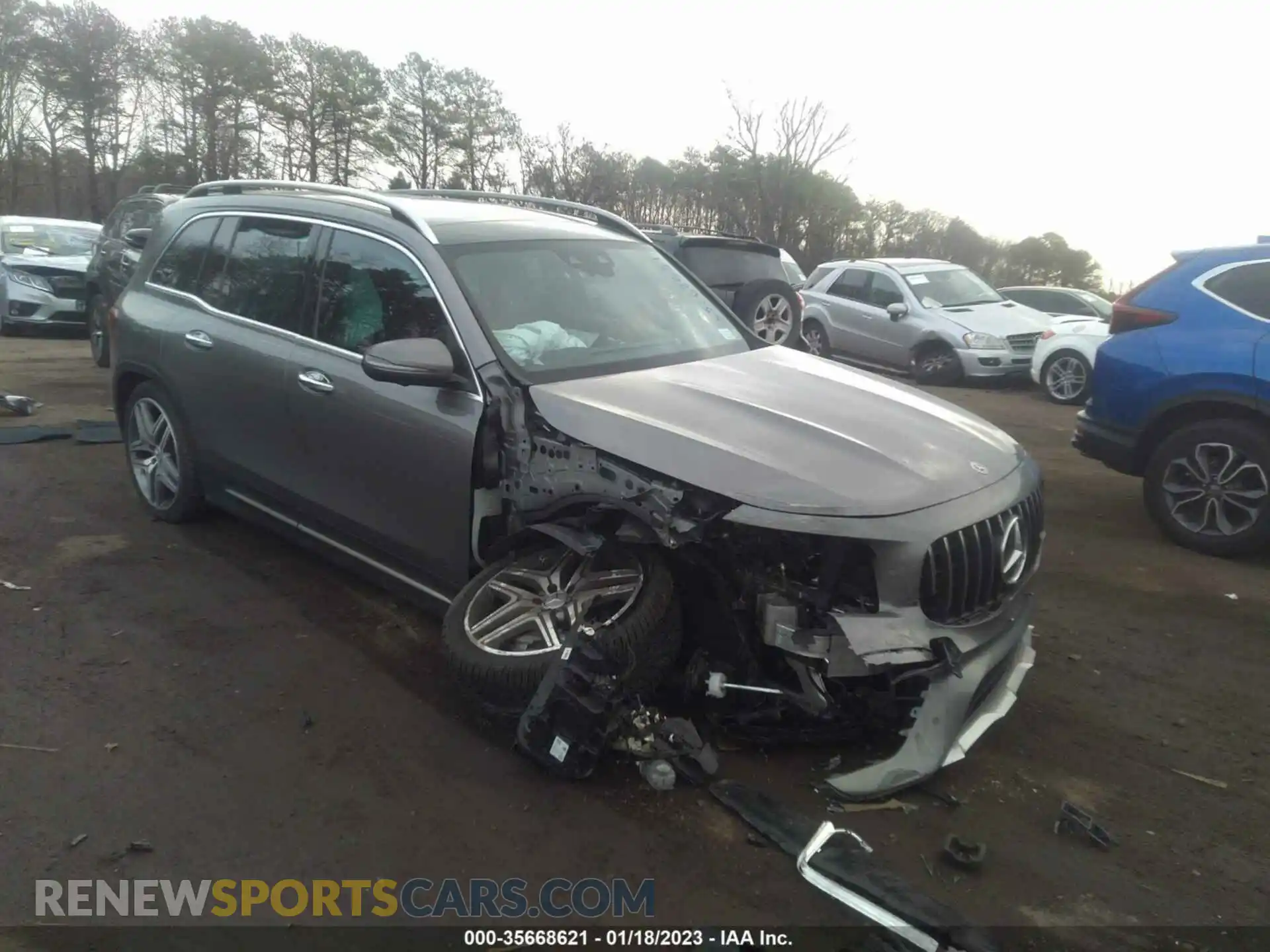 1 Photograph of a damaged car W1N4M5BBXNW232829 MERCEDES-BENZ GLB 2022