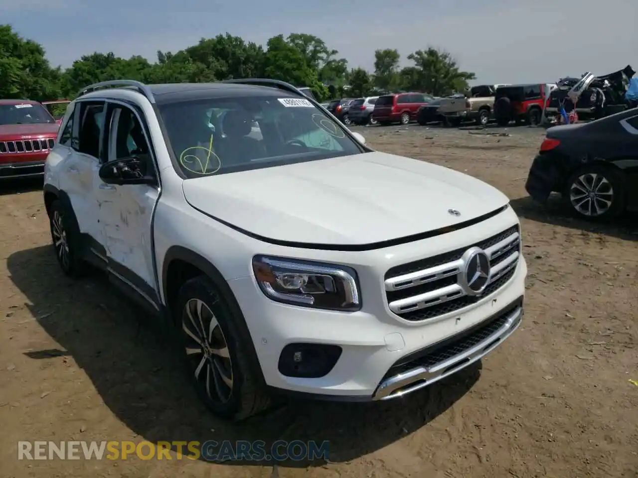 1 Photograph of a damaged car W1N4M4HB2MW101409 MERCEDES-BENZ GLB-CLASS 2021