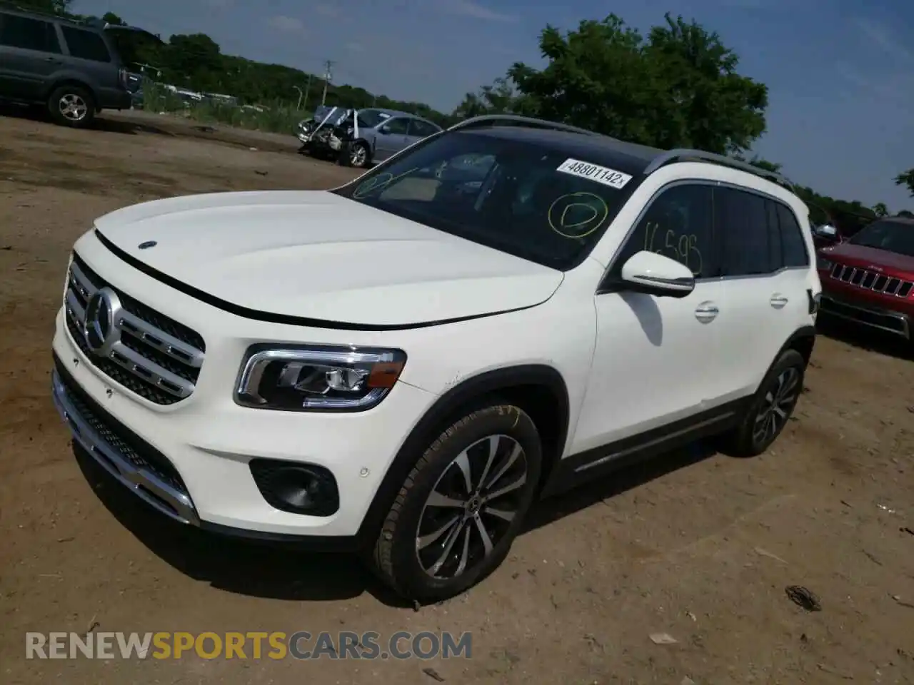 2 Photograph of a damaged car W1N4M4HB2MW101409 MERCEDES-BENZ GLB-CLASS 2021