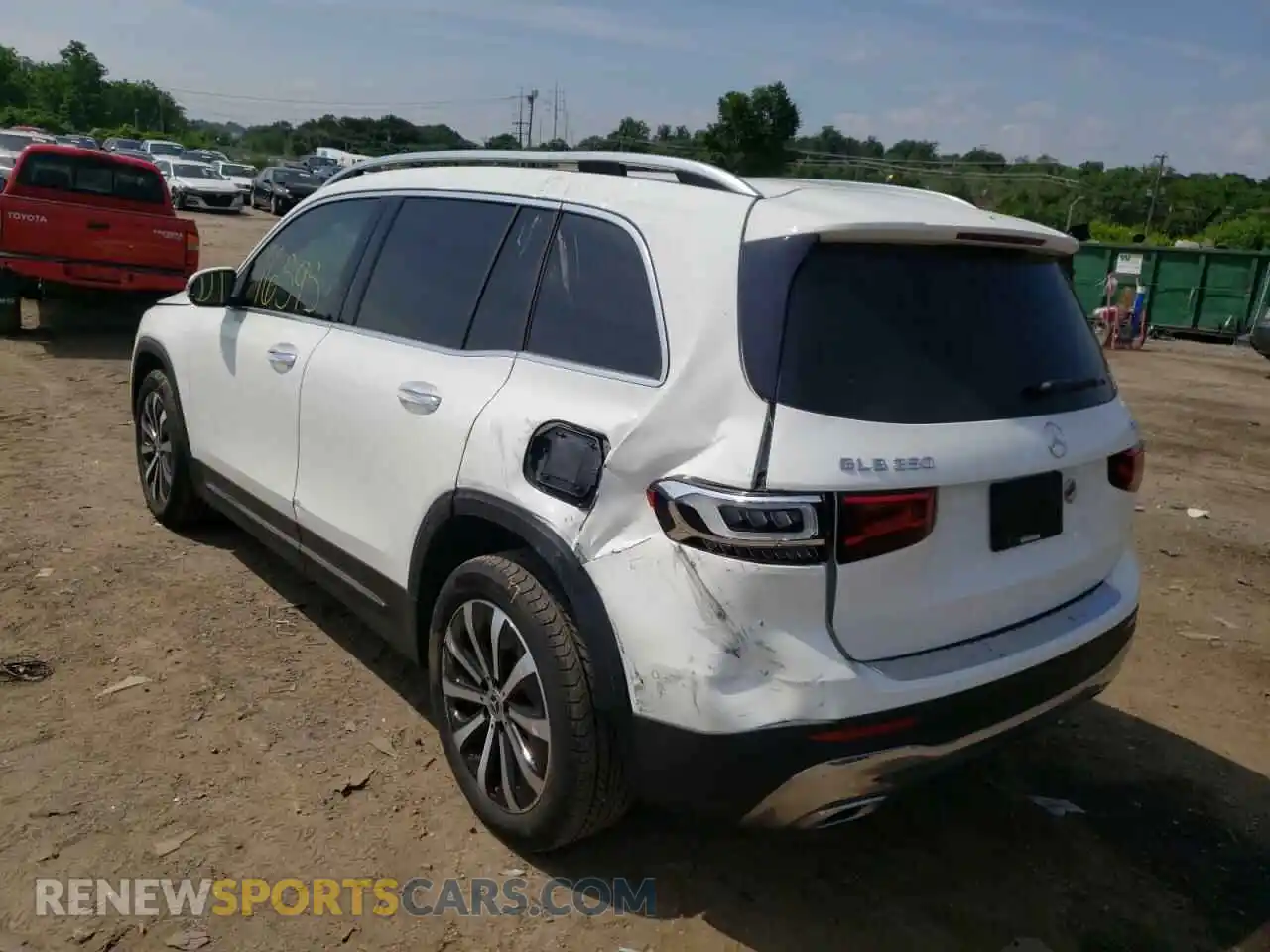 3 Photograph of a damaged car W1N4M4HB2MW101409 MERCEDES-BENZ GLB-CLASS 2021