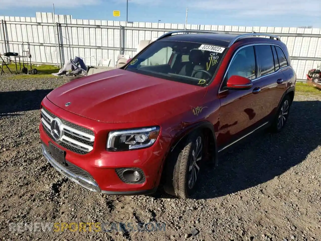2 Photograph of a damaged car W1N4M4HB3MW104688 MERCEDES-BENZ GLB-CLASS 2021